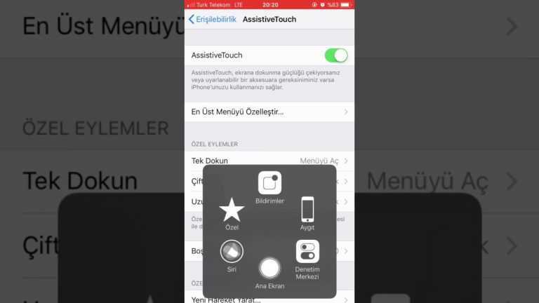 iPhone Erişilebilirlik