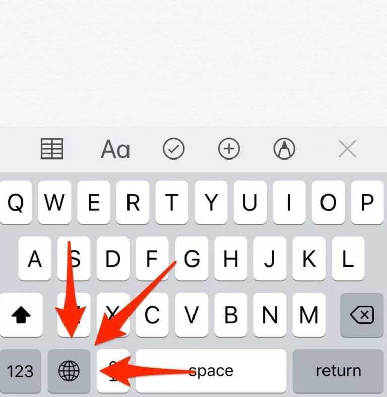iPhone Uluslararası Klavyeler