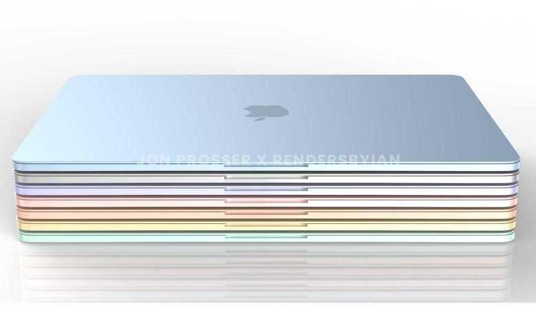 Renkli MacBook Air '2022'de Geliyor' 3 new macbook air colour jon prosser thumb800