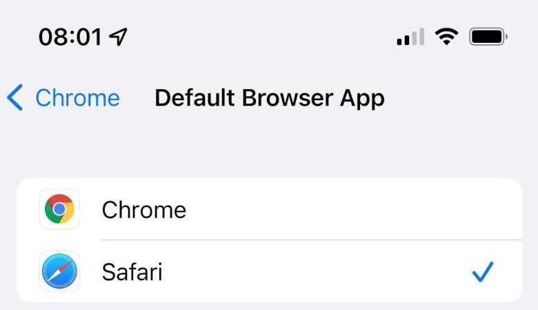 Geliştiriciler Apple'ın 'Rekabet Karşıtı' Tarayıcı Kurallarını Kınadı 3 ios default browser app thumb800