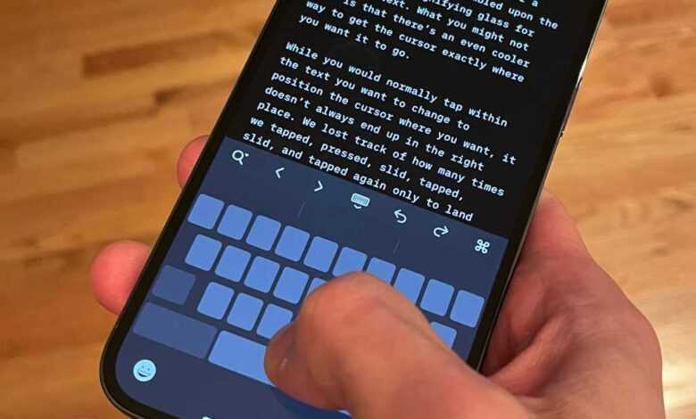 Muhtemelen kullanmadığınız 10 harika iPhone özelliği 31 iphone cursor keyboard 3