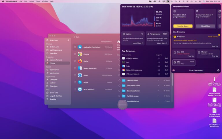 CleanMyMac, Mac’inizin menü çubuğuna akıllı bir ekleme getiriyor