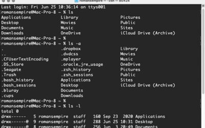 Terminal’de dosya ve klasörlerde nasıl gezinilir