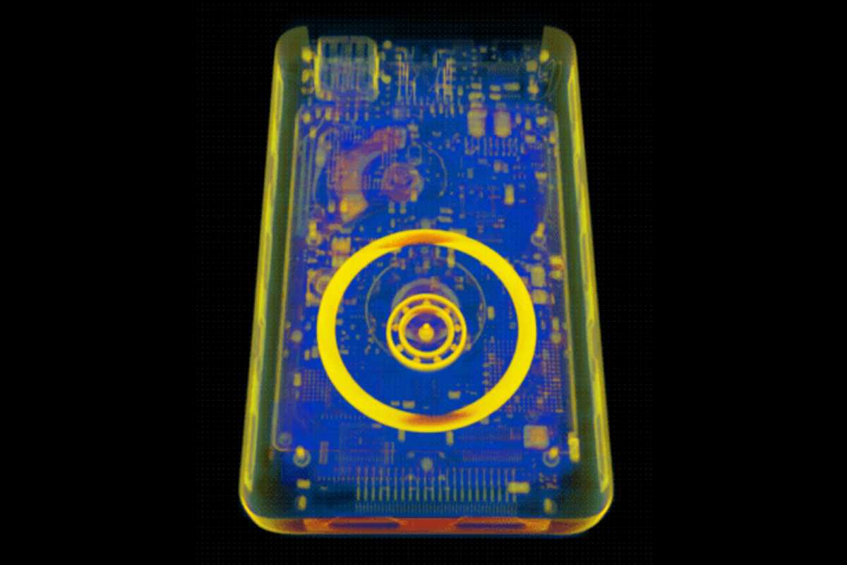 Bu inanılmaz CT taramaları iPod'a yeniden aşık olmanızı sağlayacak 1 Birinci nesil iPod'un CT taraması, mekanik tekerlek ve iç bileşenlerin detaylı görüntüsü
