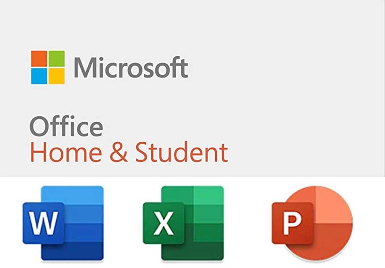 Microsoft Office Ev ve Öğrenci, Prime Day için indirimli 1 Microsoft Office Ev ve Öğrenci 2021 kutusu ve yazılım görseli